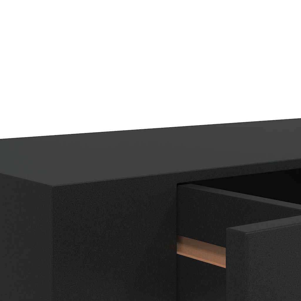 Ράφι Τοίχου με Συρτάρι Μαύρο 48 x 25 x 8 εκ. από MDF - PAKOBAZAAR