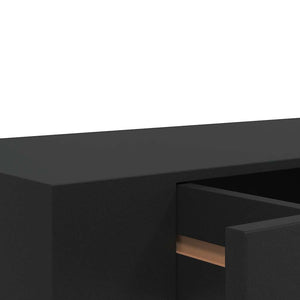 Ράφι Τοίχου με Συρτάρι Μαύρο 48 x 25 x 8 εκ. από MDF - PAKOBAZAAR