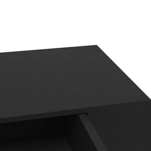 Ράφι Τοίχου με Συρτάρι Μαύρο 48 x 25 x 8 εκ. από MDF - PAKOBAZAAR