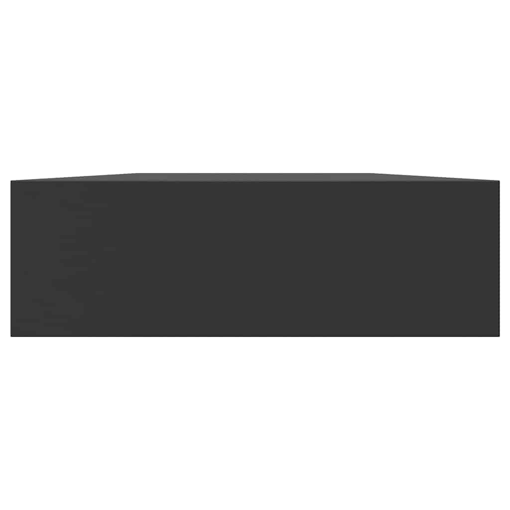 Ράφι Τοίχου με Συρτάρι Μαύρο 80 x 25 x 8 εκ. MDF - PAKOBAZAAR