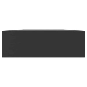 Ράφι Τοίχου με Συρτάρι Μαύρο 80 x 25 x 8 εκ. MDF - PAKOBAZAAR