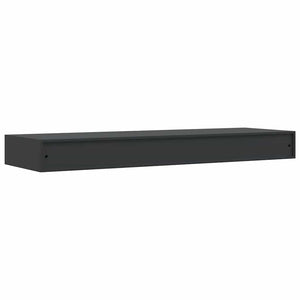 Ράφι Τοίχου με Συρτάρι Μαύρο 80 x 25 x 8 εκ. MDF - PAKOBAZAAR
