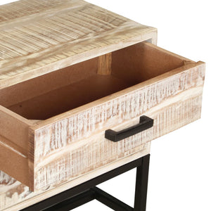 Έπιπλο Τηλεόρασης Λευκό 140 x 30 x 45 εκ. Μασίφ Ξύλο Ακακίας - PAKOBAZAAR