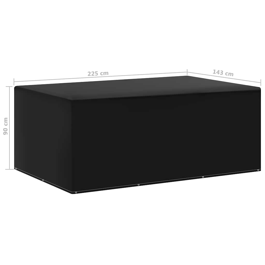 Κάλυμμα Επίπλων Κήπου με 7 Κρίκους 143 x 225 x 90 εκ.