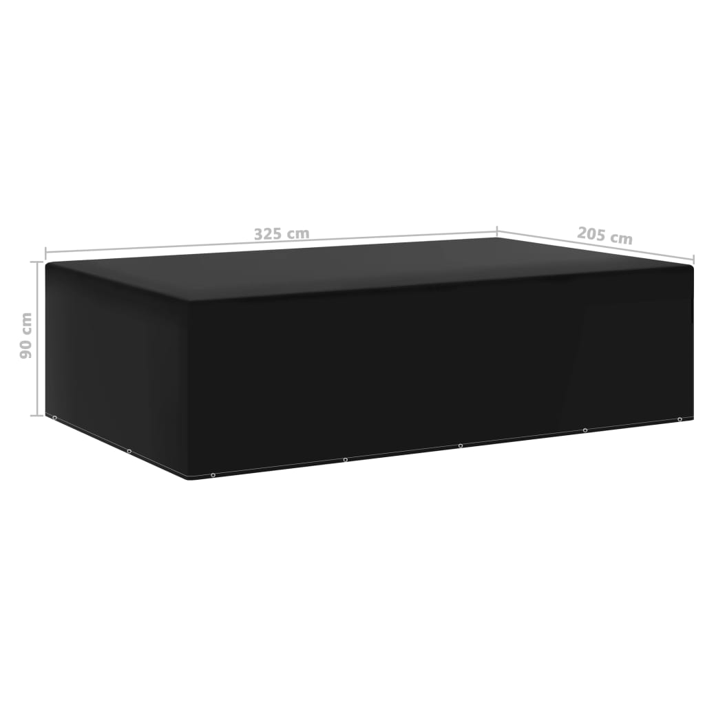 Κάλυμμα Επίπλων Κήπου με 12 Κρίκους 205 x 325 x 90 εκ.