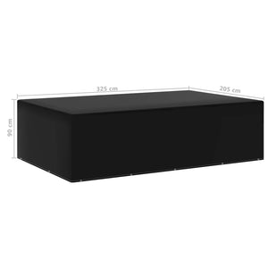 Κάλυμμα Επίπλων Κήπου με 12 Κρίκους 205 x 325 x 90 εκ.