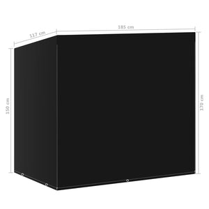 Κάλυμμα Κούνιας Κήπου με 6 Κρίκους 185x117x170 εκ.