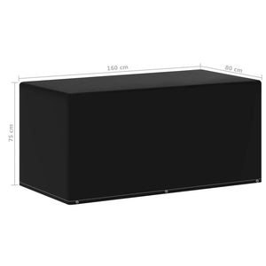 Κάλυμμα Επίπλων Κήπου με 6 Κρίκους 160 x 80 x 75 εκ.
