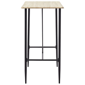 Σετ Επίπλων Μπαρ 5 Τεμαχίων Μαύρο από Συνθετικό Δέρμα