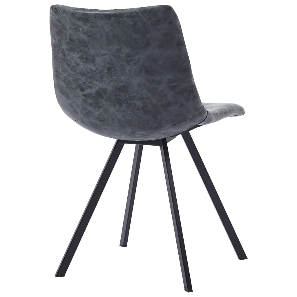 Σετ Τραπεζαρίας 11 Τεμαχίων Μαύρο από Συνθετικό Δέρμα