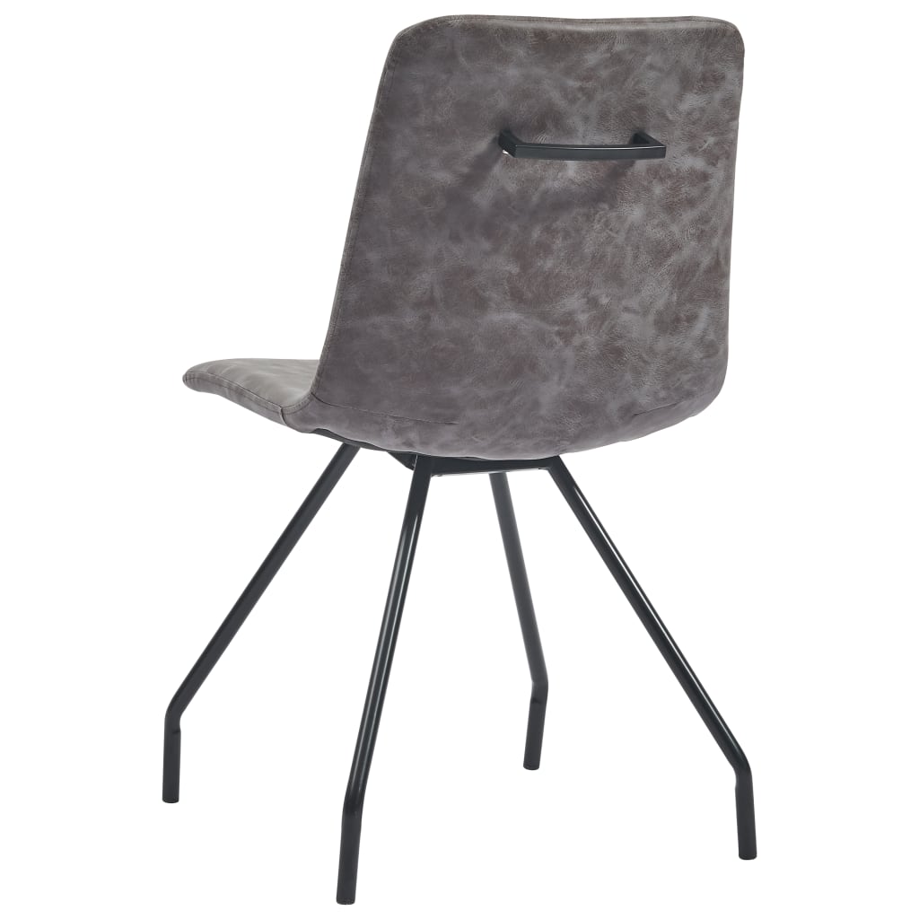 Σετ Τραπεζαρίας 7 Τεμαχίων Σκούρο Καφέ από Συνθετικό Δέρμα - Pakobazaar