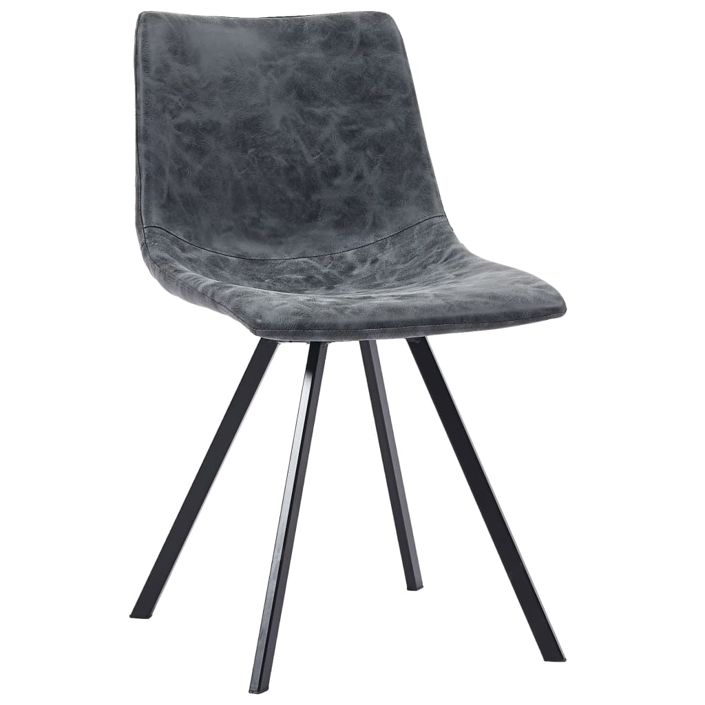 Σετ Τραπεζαρίας 7 Τεμαχίων Μαύρο από Συνθετικό Δέρμα