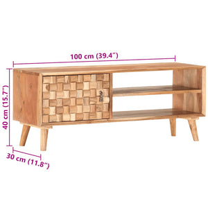 Έπιπλο Τηλεόρασης 100 x 30 x 40 εκ. από Μασίφ Ξύλο Ακακίας - PAKOBAZAAR