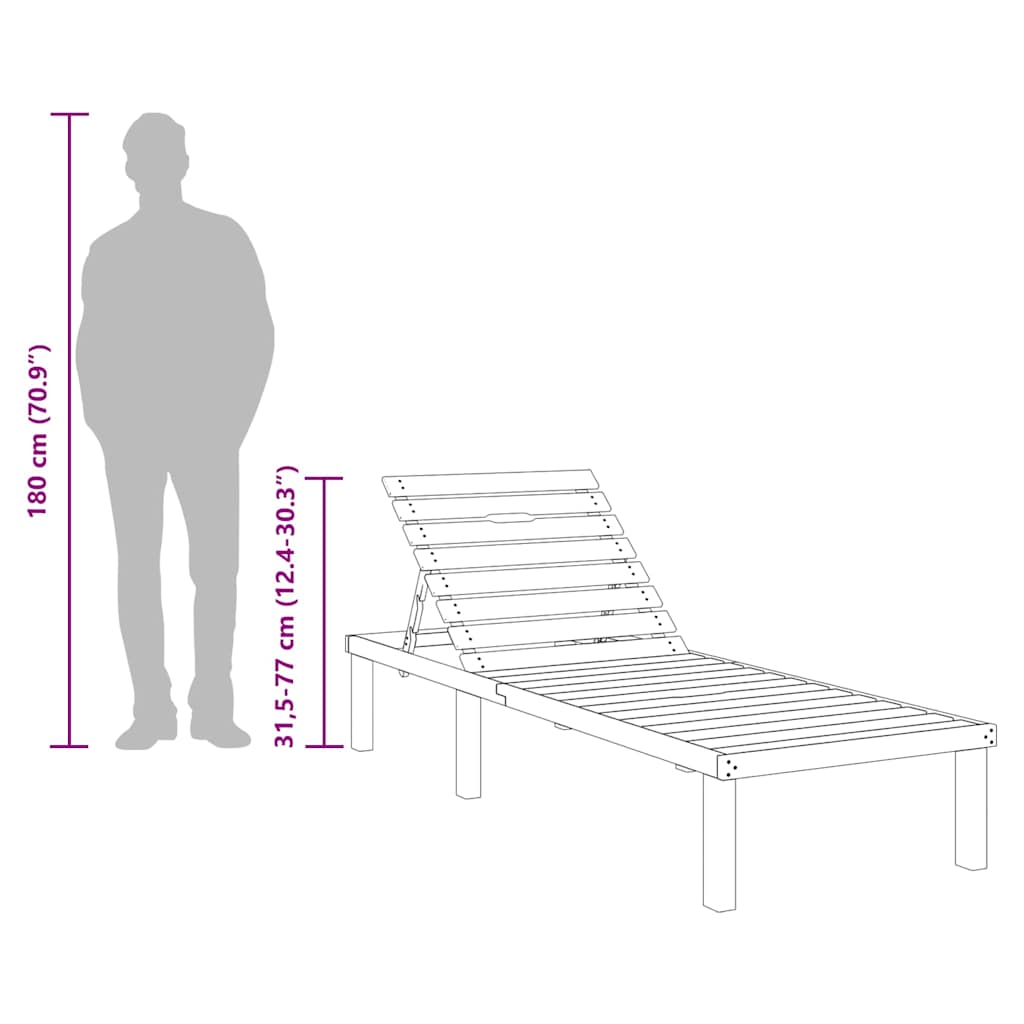 Ξαπλώστρα από Εμποτισμένο Ξύλο Πεύκου - Pakobazaar