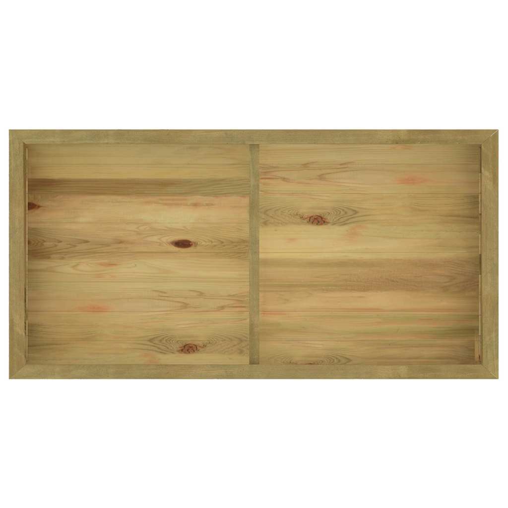 Υπερυψωμένη Γλάστρα 196 x 100 x 50 εκ. Εμποτισμένο Ξύλο Πεύκου - Pakobazaar