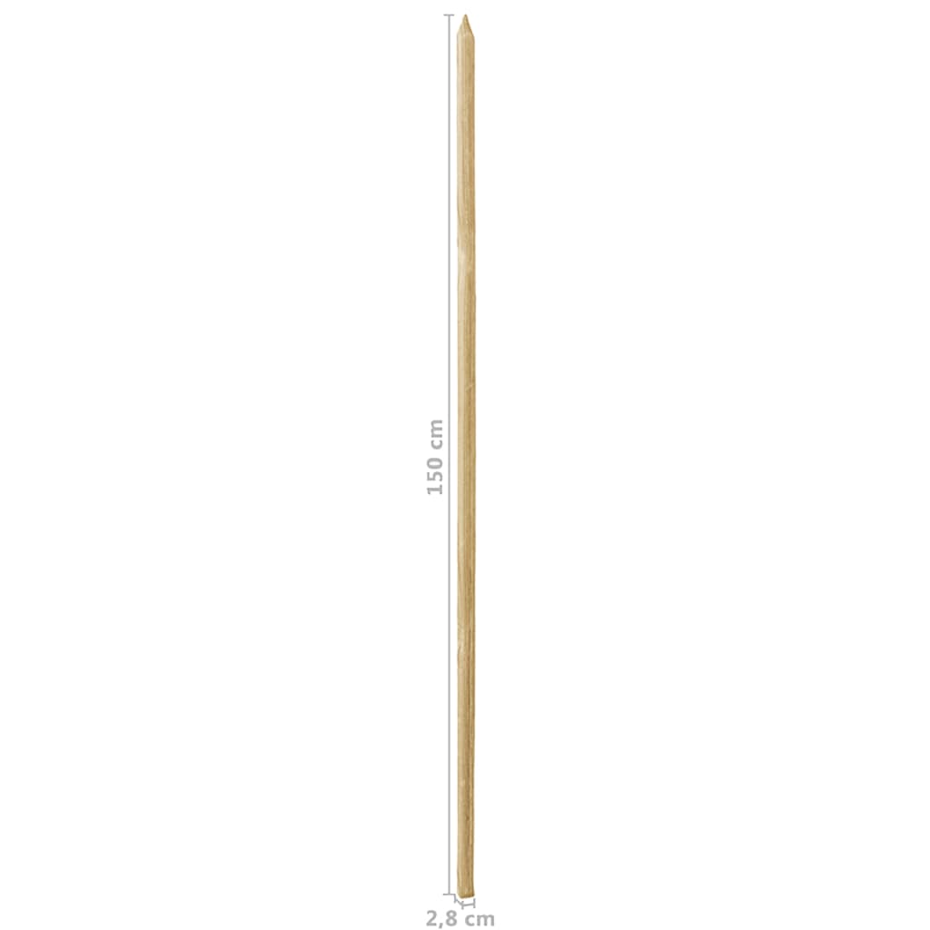 Βέργες Στήριξης Φυτών 30 τεμ. 2,8x2,8x150 εκ. Εμποτισμένο Πεύκο