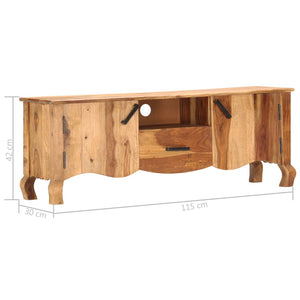 Έπιπλο Τηλεόρασης 115x30x42 εκ. από Μασίφ Ξύλο - Pakobazaar