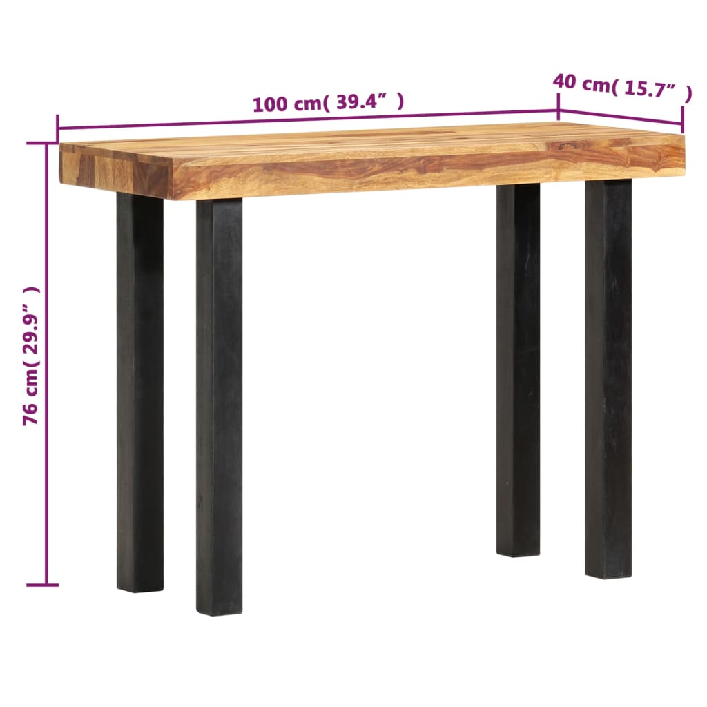Κονσόλα Τραπέζι 100 x 40 x 76 εκ. από Μασίφ Ξύλο Ακακίας