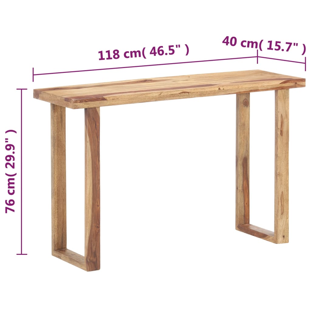 Κονσόλα Τραπέζι 118 x 40 x 76 εκ. από Μασίφ Ξύλο Ακακίας