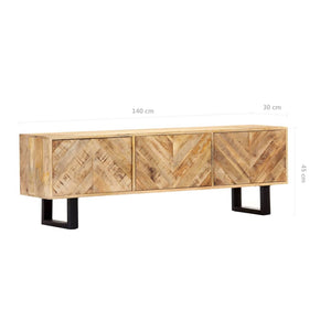 Έπιπλο Τηλεόρασης 140 x 30 x 45 εκ. από Μασίφ Ξύλο Μάνγκο