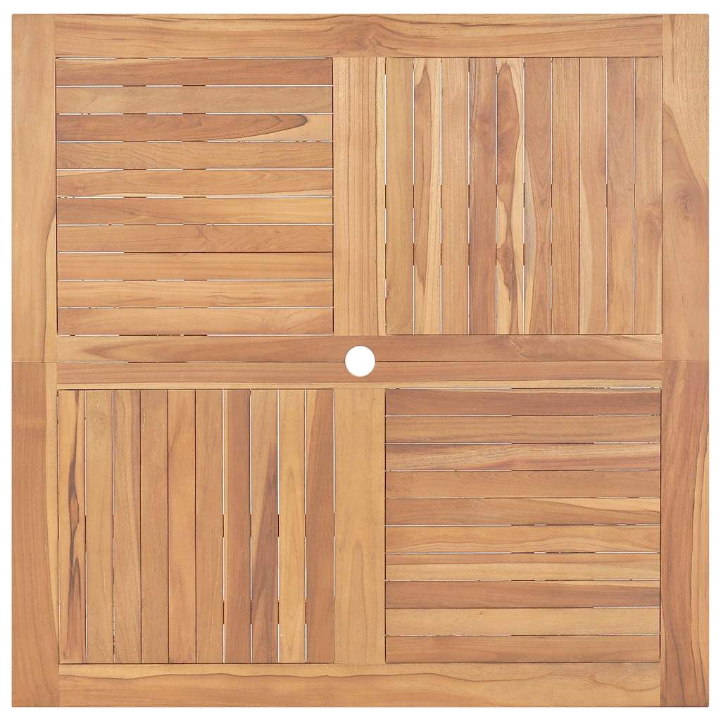 Τραπέζι Κήπου Πτυσσόμενο 120 x 120 x 75 εκ. από Μασίφ Ξύλο Teak