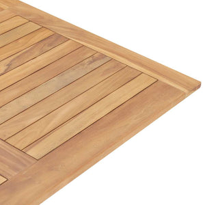 Τραπέζι Κήπου Πτυσσόμενο 120 x 120 x 75 εκ. από Μασίφ Ξύλο Teak