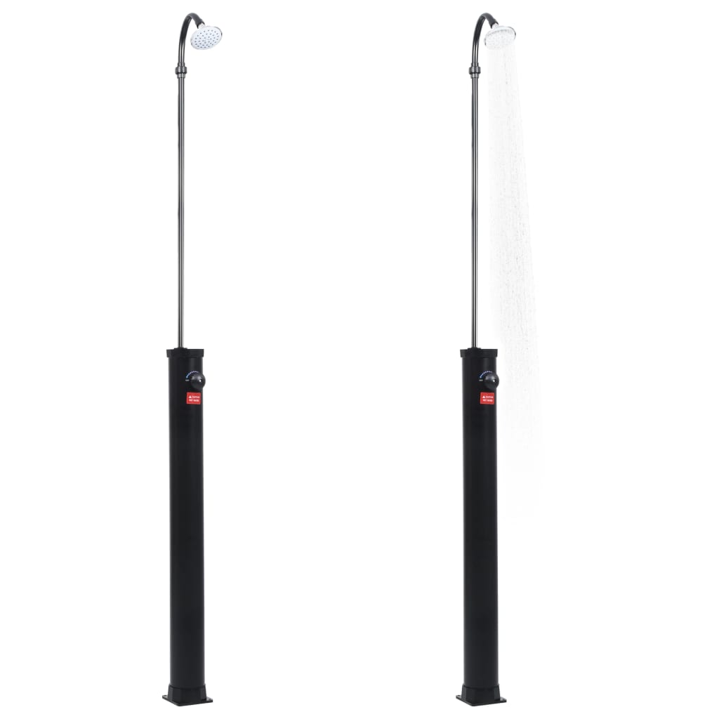 Ντους Κήπου Ηλιακό Μαύρο 215 εκ. 8 Λίτρων