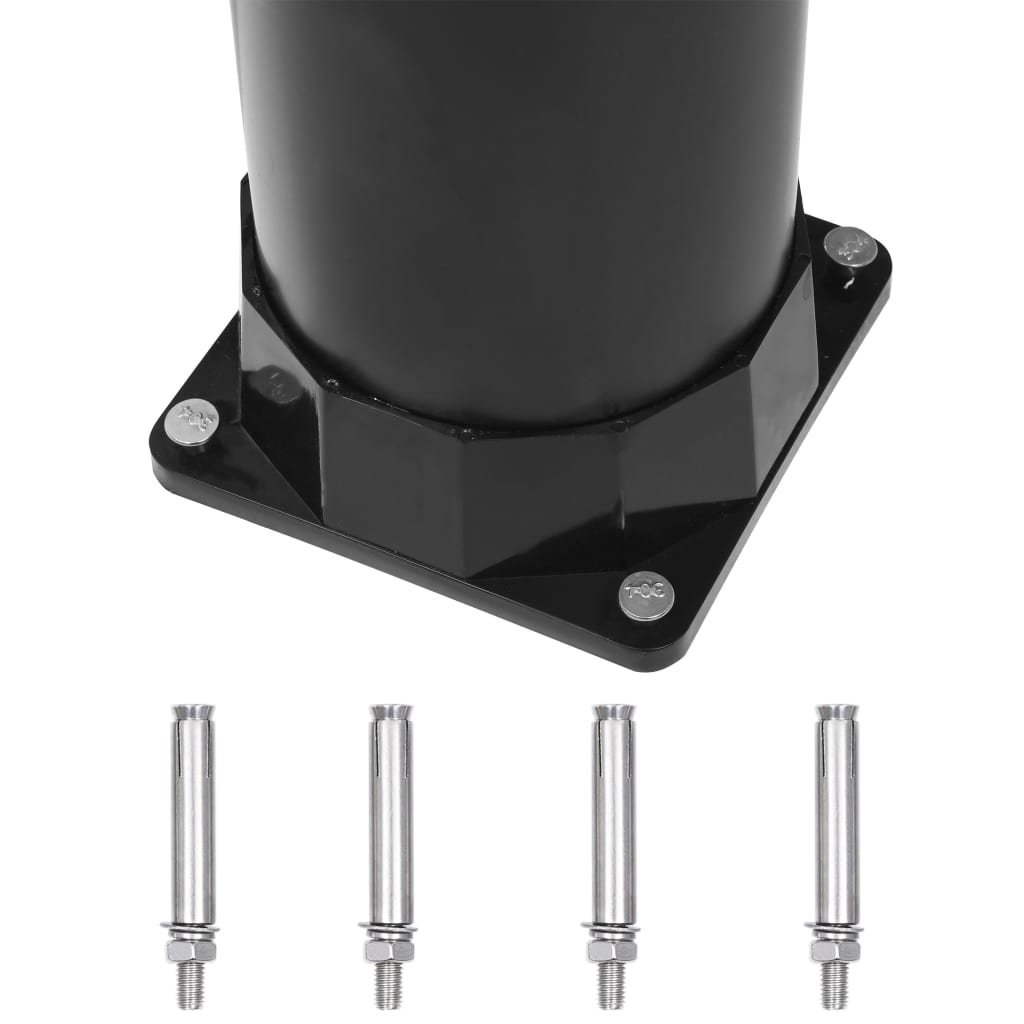 Ντους Κήπου Ηλιακό Μαύρο 215 εκ. 8 Λίτρων