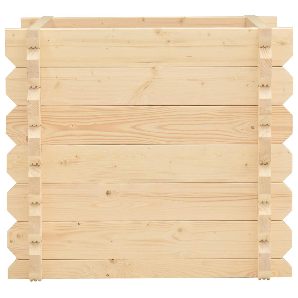 Ζαρντινιέρα Υπερυψωμένη 42 χιλ 100x100x87,8 εκ Μασίφ Ερυθρελάτη - Pakobazaar