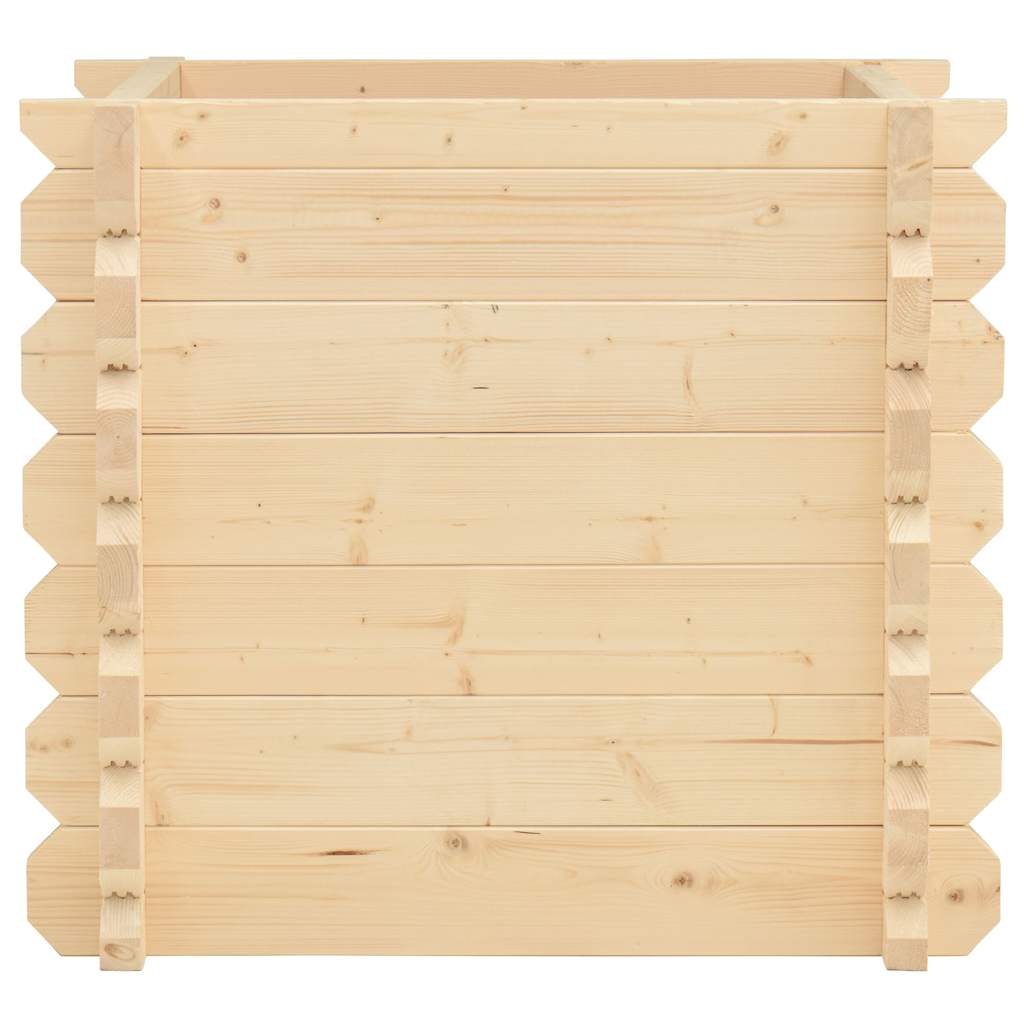 Ζαρντινιέρα Υπερυψωμένη 42 χιλ 100x100x87,8 εκ Μασίφ Ερυθρελάτη - Pakobazaar