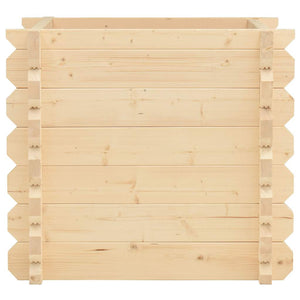 Ζαρντινιέρα Υπερυψωμένη 42 χιλ 100x100x87,8 εκ Μασίφ Ερυθρελάτη - Pakobazaar