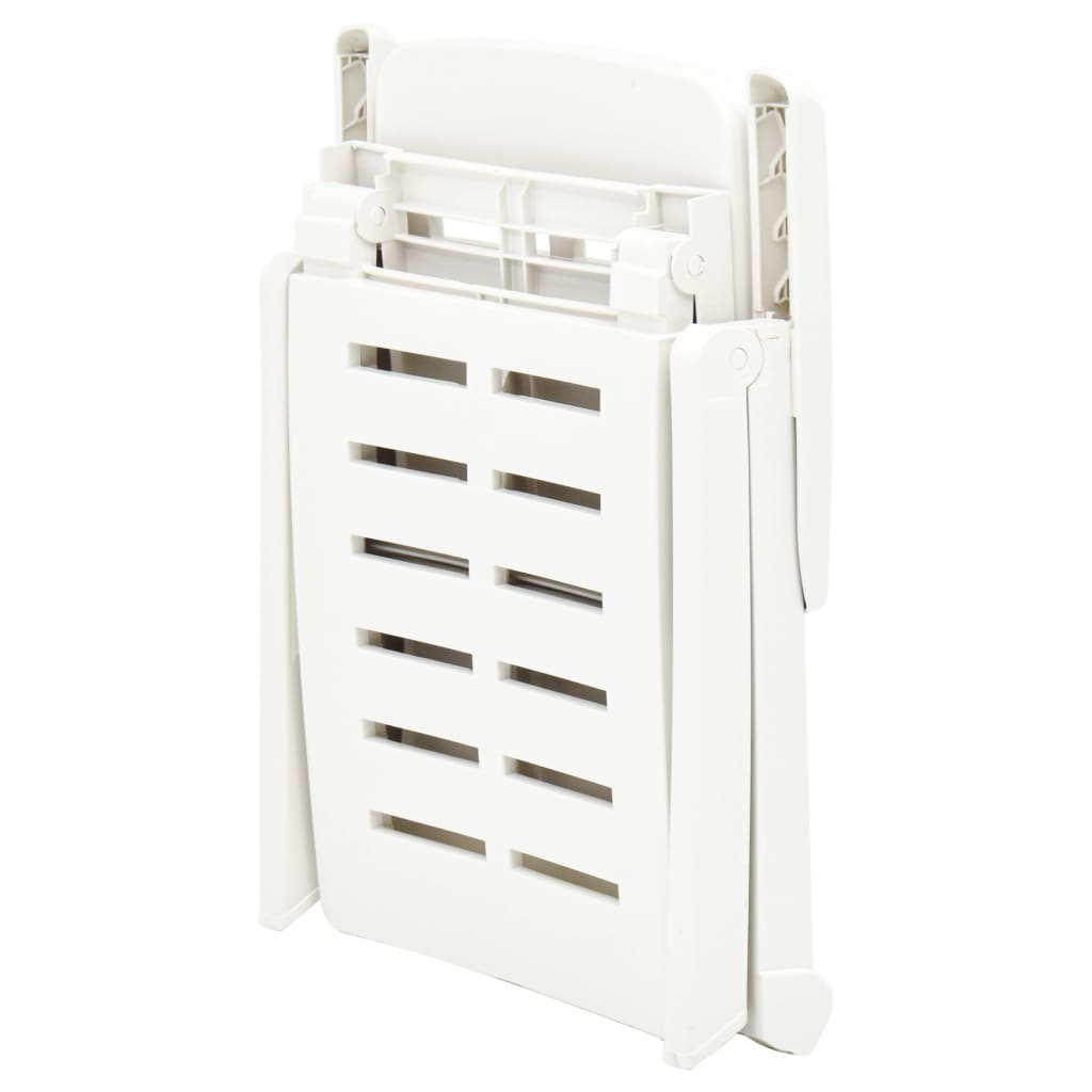 Ξαπλώστρα Πτυσσόμενη Λευκή Πλαστική - Pakobazaar