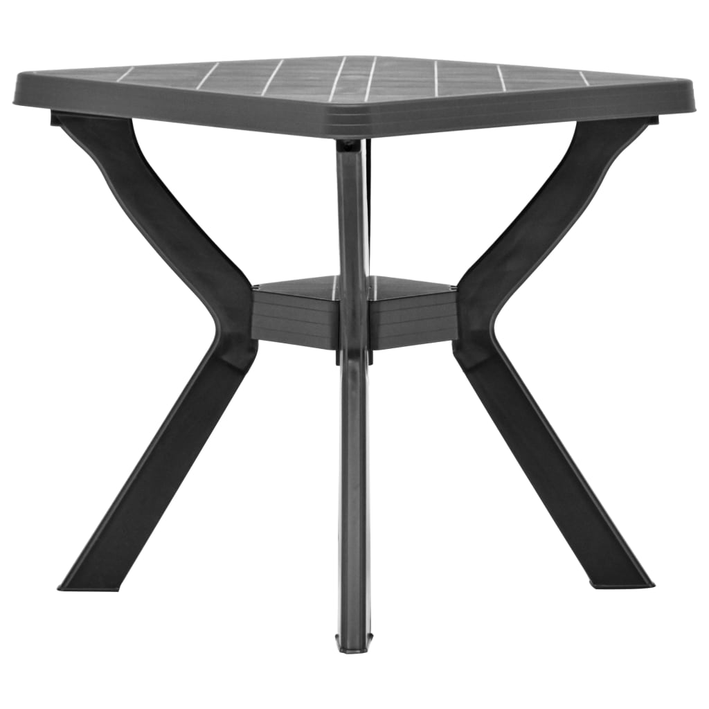 Τραπέζι Bistro Ανθρακί 70 x 70 x 72 εκ. Πλαστικό - Pakobazaar