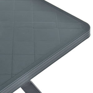 Τραπέζι Bistro Ανθρακί 70 x 70 x 72 εκ. Πλαστικό - Pakobazaar