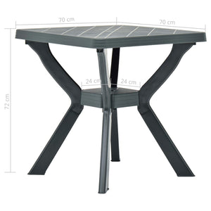 Τραπέζι Bistro Ανθρακί 70 x 70 x 72 εκ. Πλαστικό - Pakobazaar