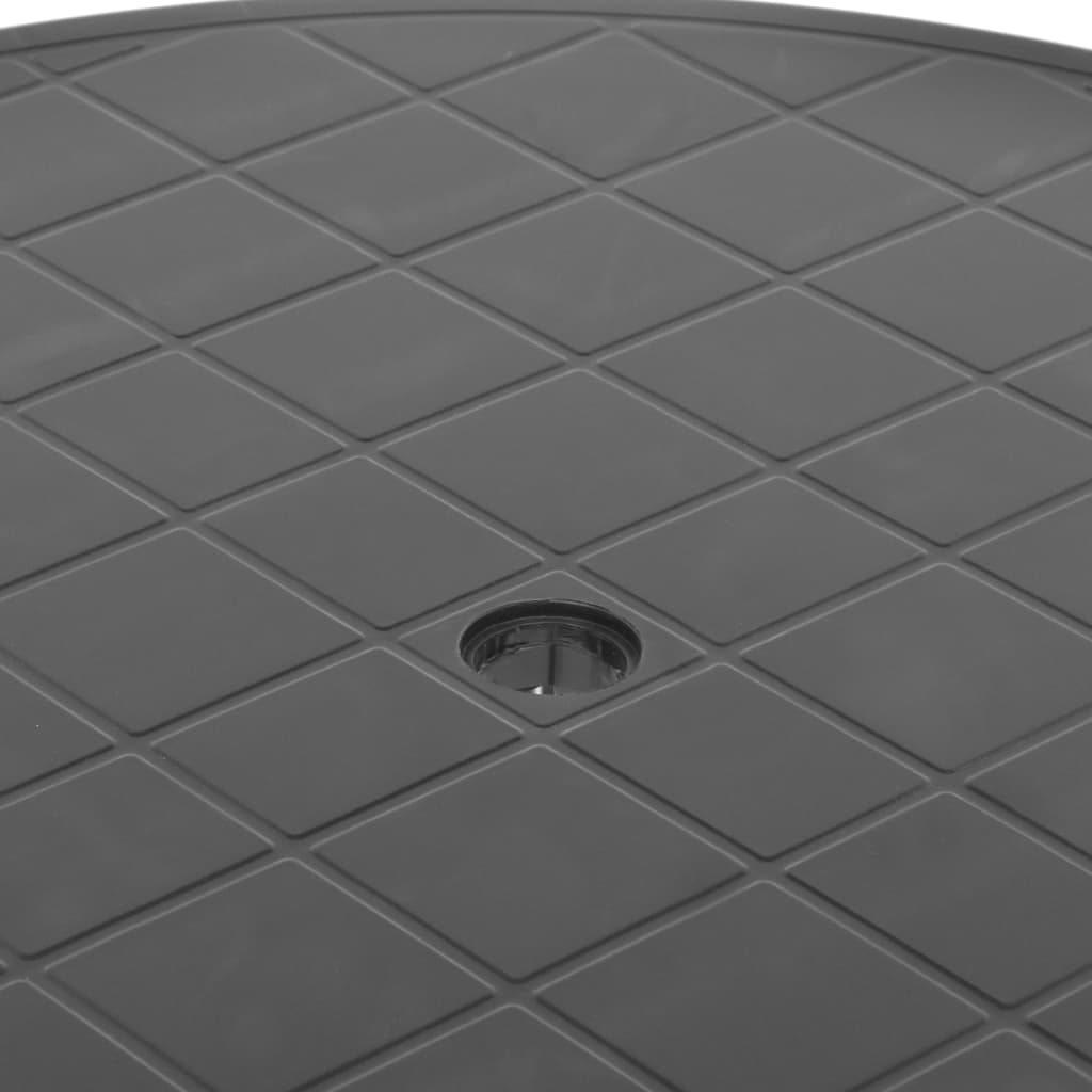 Τραπέζι Κήπου Ανθρακί 89 εκ. Πλαστικό - Pakobazaar