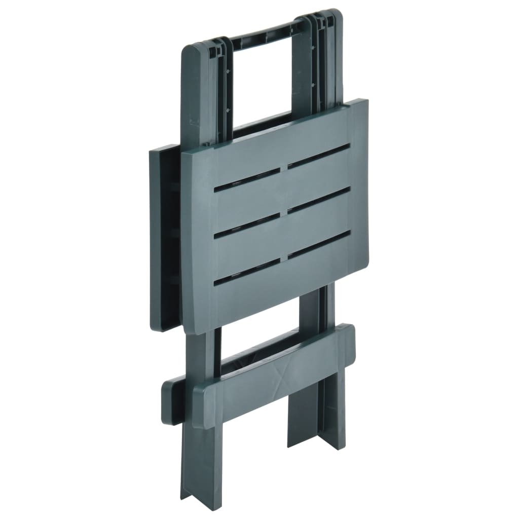 Τραπέζι Κήπου Πτυσσόμενο Πράσινο 45 x 43 x 50 εκ. Πλαστικό