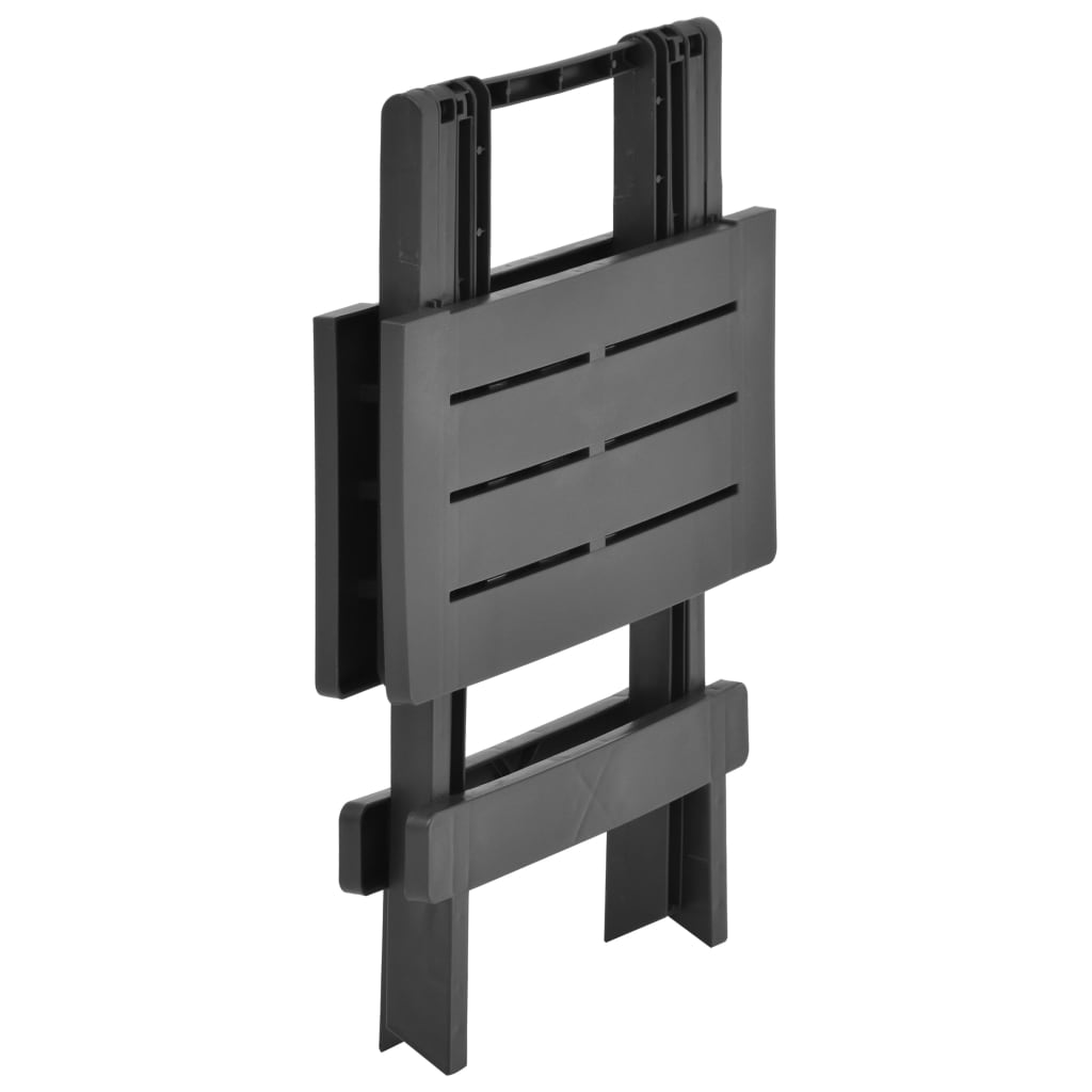 Τραπέζι Κήπου Πτυσσόμενο Ανθρακί 45 x 43 x 50 εκ. Πλαστικό