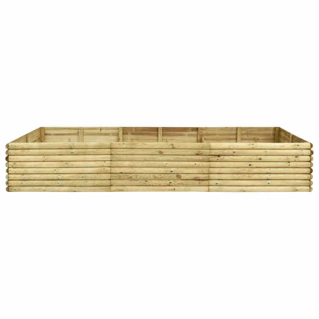 Ζαρντινιέρα Υπερυψωμένη 300x150x48 εκ/19 χιλ. Εμποτ.Ξύλο Πεύκου
