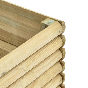 Ζαρντινιέρα Υπερυψωμένη 300x150x48 εκ/19 χιλ. Εμποτ.Ξύλο Πεύκου