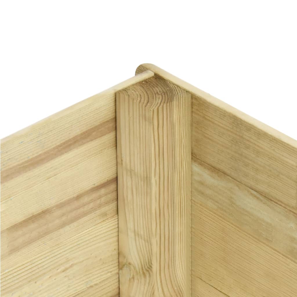 Ζαρντινιέρα Υπερυψωμένη 300x150x48 εκ/19 χιλ. Εμποτ.Ξύλο Πεύκου
