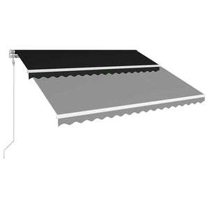 Τέντα Συρόμενη Αυτόματη Ανθρακί 450 x 300 εκ.