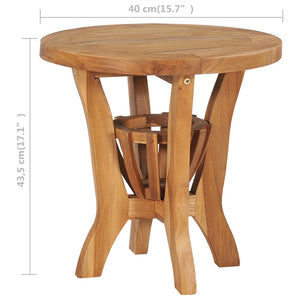 Σετ Επίπλων Bistro Κήπου 3 Τεμαχίων από Μασίφ Ξύλο Teak