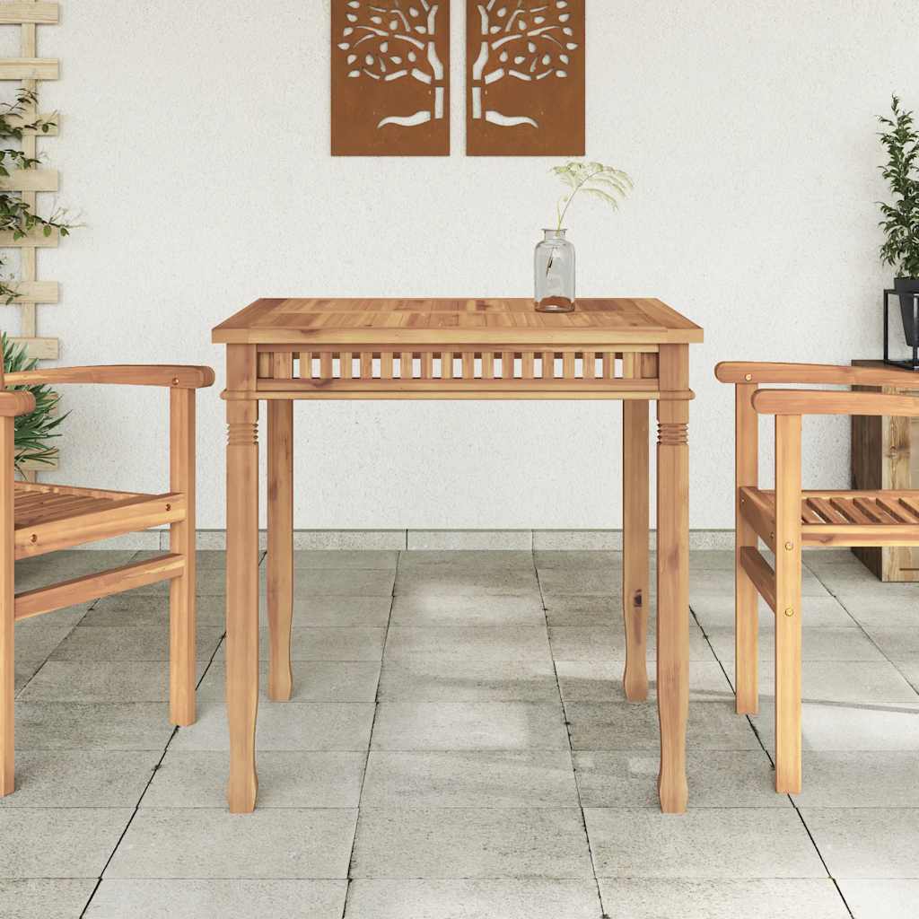 Τραπεζαρία Κήπου 80 x 80 x 80 εκ. από Μασίφ Ξύλο Teak - Pakobazaar