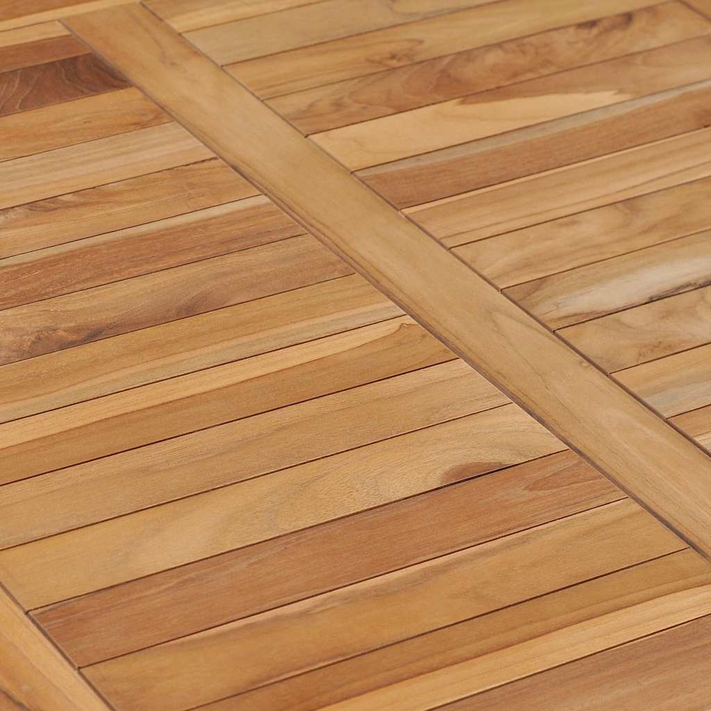 Τραπεζαρία Κήπου 80 x 80 x 80 εκ. από Μασίφ Ξύλο Teak - Pakobazaar