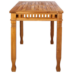 Τραπεζαρία Κήπου 120 x 65x 80 εκ. από Μασίφ Ξύλο Teak