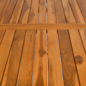 Τραπεζαρία Κήπου 120 x 65x 80 εκ. από Μασίφ Ξύλο Teak