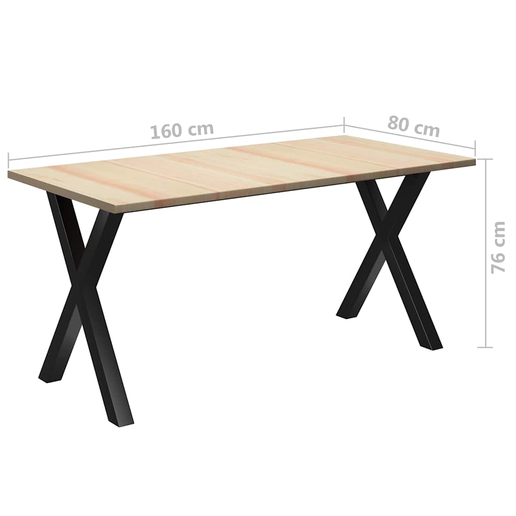 Τραπεζαρία 160 x 80 x 76 εκ. από Ξύλο Πεύκου