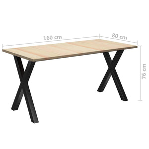 Τραπεζαρία 160 x 80 x 76 εκ. από Ξύλο Πεύκου