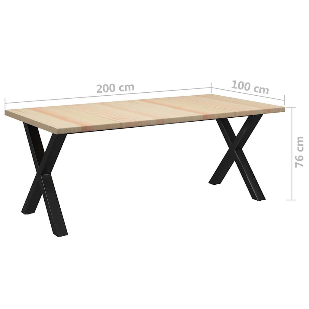 Τραπεζαρία 200 x 100 x 76 εκ. από Ξύλο Πεύκου